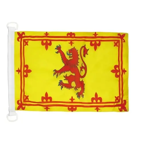 Kingdom of Scotland NAUTICAL Flag 18'' x 12'' - Royal Scottich flags 30 x 45 cm. - Banner 12x18 in for boat - AZ FLAG - AZ FLAG