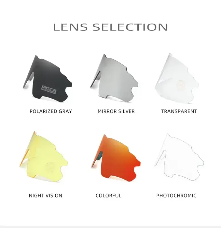 KINGSEVEN Erkaklar va ayollar uchun polarizatsiyalangan velosiped ko'zoynaklari, 4 ta o'zgaruvchan linzali velosiped MTB yo'l velosipedlari uchun quyoshdan saqlaydigan ko'zoynaklar LS-911 - 5