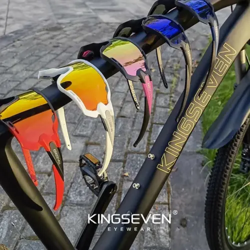 KINGSEVEN Polarized Cycling Glasses for Men Women Bicycle MTB Road Bike Sunglasses with 4 Interchangeable Lenses LS-911 - KINGSEVEN (1)