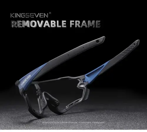 KINGSEVEN Polarized Cycling Glasses for Men Women Bicycle MTB Road Bike Sunglasses with 4 Interchangeable Lenses LS-911 - KINGSEVEN (1)