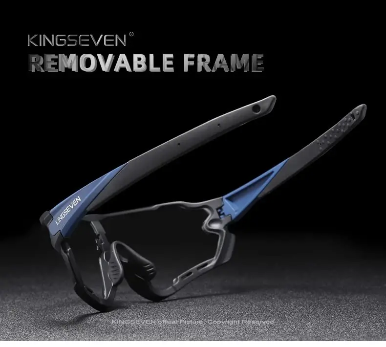 KINGSEVEN Polarized Cycling Glasses for Men Women Bicycle MTB Road Bike Sunglasses with 4 Interchangeable Lenses LS-911 - 5