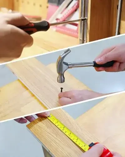 KingTool Home Repair Tool Kit - 149 Pieces Basic Home Repair Tool Set, General Mechanic Tool Set, General Household Tool Kit with Plastic Toolbox, Perfect for Homeowner, Office & College Repairs - 6