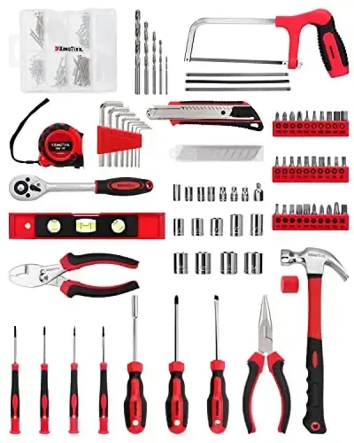 KingTool Home Repair Tool Kit - 226 Piece General Home/Auto Repair Tool Set, General Mechanic Tool Set, General Household Tool Kit, Perfect for Homeowner, Diyer, Handyman - 3