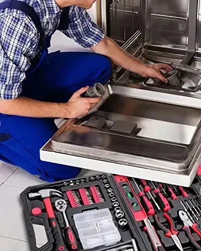 KingTool Uy ta'mirlash asboblari to'plami - 226 dona Umumiy uy/avto ta'mirlash asboblari to'plami, Umumiy mexanik asboblar to'plami, Umumiy uy-ro'zg'or asboblari to'plami, Uy egasi, DIY ustasi, Usta uchun ideal - 5