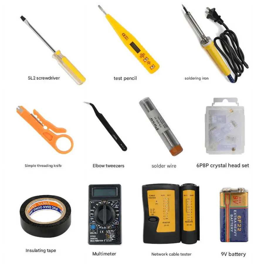 KIPLINK Electricians Network Screwdriver DIY Repair Tool Set - 4