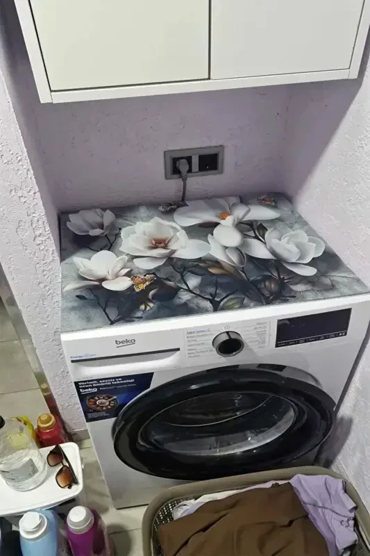 Kir yuvish mashinasi qopqog'i Quritgichdan himoya qiluvchi mato Suyuqlik o'tkazmaydigan, sirpanmaydigan, yuviladigan Dsn-09-Naqsh - 6