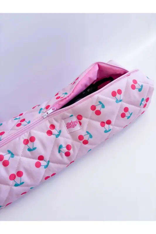 Kirazlı Pembe Saç Maşa Düzleştirici Çantası Airwrap Airstrait İçin Uyumlu Büyük Seyahat Çantası-Kirazlı Pembe - 5