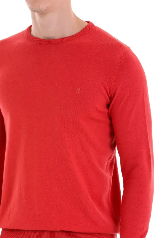 Kiremit Regular Fit Düz Bisiklet Yaka 100% Pamuklu - 5