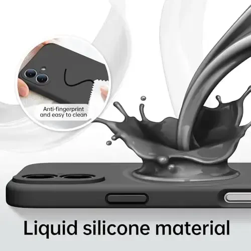 Kiresen for iPhone 16 Case with 2 Screen Protectors - Compatible with Magsafe - Upgraded Camera Protection - Liquid Silicone Protective Phone Case for Men, Women,Girls - Dark Grey - 5