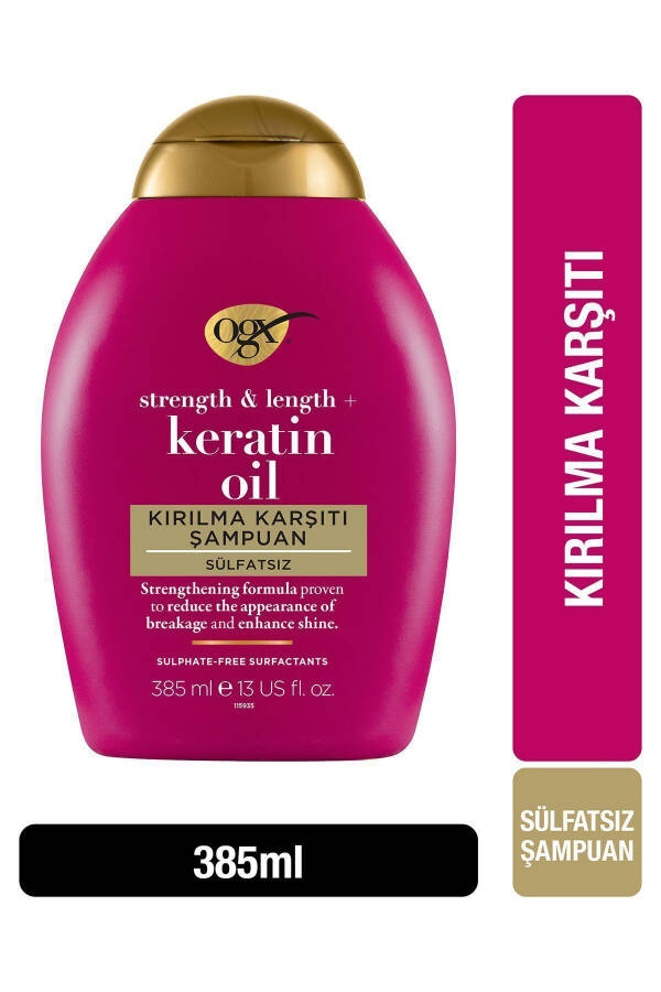 Kirilma Karşiti Keratin Oil Sülfatsız Şampuan 385 ml - 1