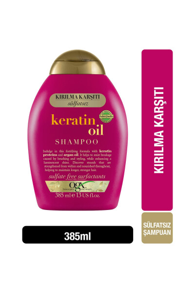 Kirilma Karşiti Keratin Oil Sülfatsız Şampuan 385 ml - 7