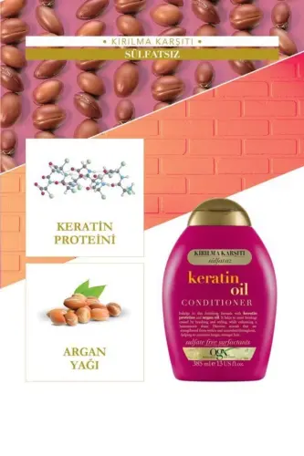 kırılma Karşıtı Keratin Oil Bakım Kremi 385 ml - 1
