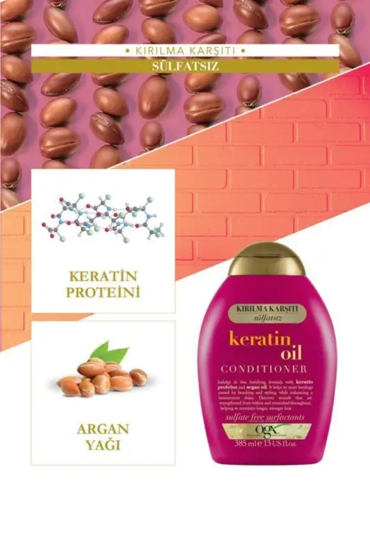 kırılma Karşıtı Keratin Oil Bakım Kremi 385 ml - 1