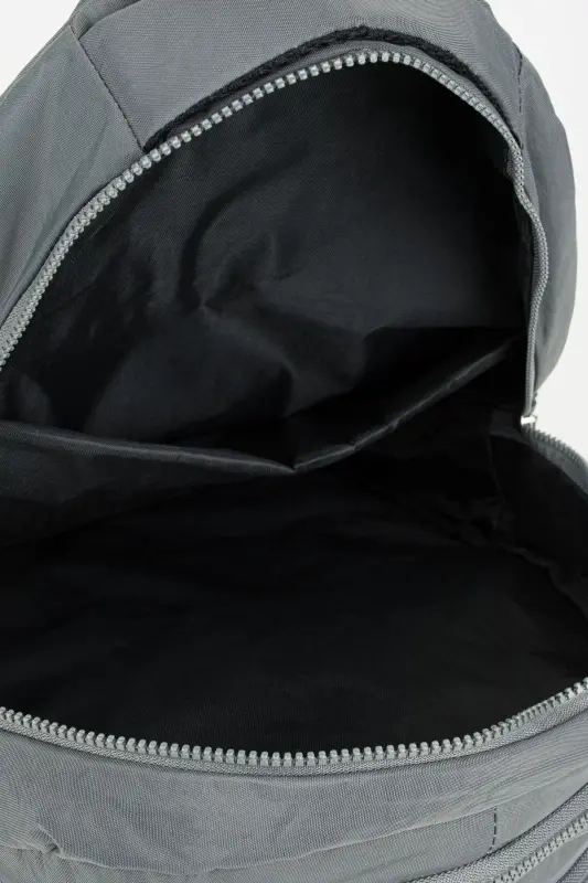Kırinkıl Su Geçirmez Kumaş Büyük Boy Unisex Okul Sırt Ve Seyahat Çantası - gri - 6