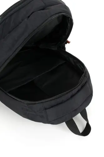 Kırinkıl Suv oʻtkazmaydigan mato Katta oʻlchamli Unisex Maktab Ryukzak Va Sayohat Sumkasi-qora2 - 7