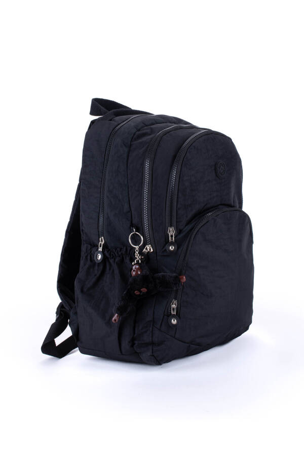 Kırinkıl Waterproof Fabric Black Large Unisex School Backpack and Travel Bag - 7