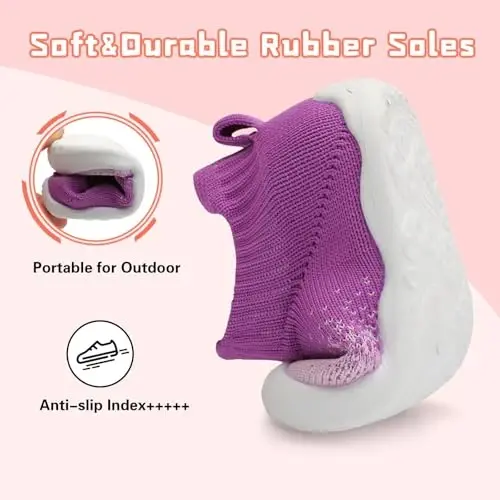 Centipede Demon Baby Shoes Baby Boys Girls Sock Shoes Breathable Infants Toddlers Slippers Indoor Outdoor Boots First Walking Shoe Slip On Sneakers Non Slip with Soft Rubber Soles - 3