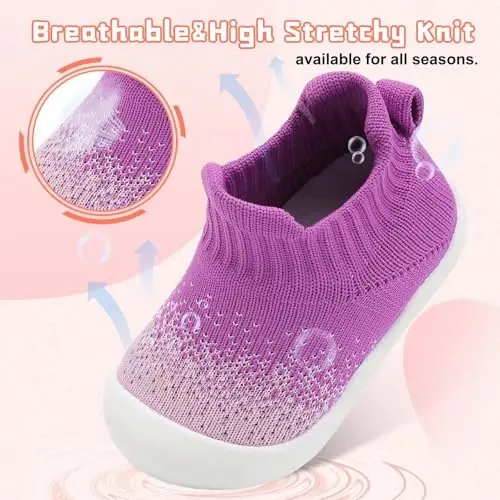Centipede Demon Baby Shoes Baby Boys Girls Sock Shoes Breathable Infants Toddlers Slippers Indoor Outdoor Boots First Walking Shoe Slip On Sneakers Non Slip with Soft Rubber Soles - 4