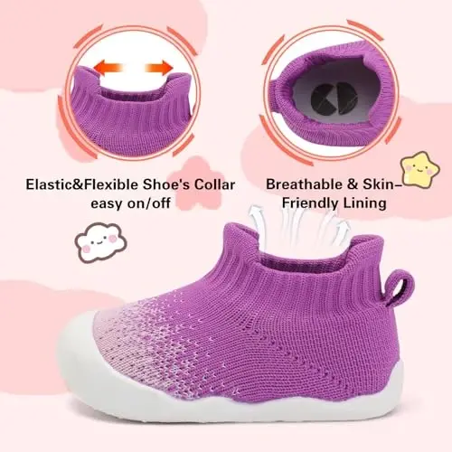 Centipede Demon Baby Shoes Baby Boys Girls Sock Shoes Breathable Infants Toddlers Slippers Indoor Outdoor Boots First Walking Shoe Slip On Sneakers Non Slip with Soft Rubber Soles - 5