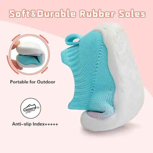 Centipede Demon Baby Shoes Baby Boys Girls Sock Shoes Breathable Infants Toddlers Slippers Indoor Outdoor Boots First Walking Shoe Slip On Sneakers Non Slip with Soft Rubber Soles - 3