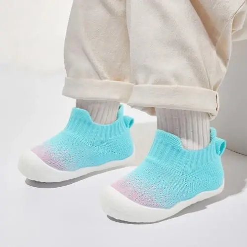 Centipede Demon Baby Shoes Baby Boys Girls Sock Shoes Breathable Infants Toddlers Slippers Indoor Outdoor Boots First Walking Shoe Slip On Sneakers Non Slip with Soft Rubber Soles - 6