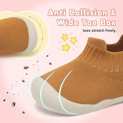 Centipede Demon Baby Shoes Baby Boys Girls Sock Shoes Breathable Infants Toddlers Slippers Indoor Outdoor Boots First Walking Shoe Slip On Sneakers Non Slip with Soft Rubber Soles - 2