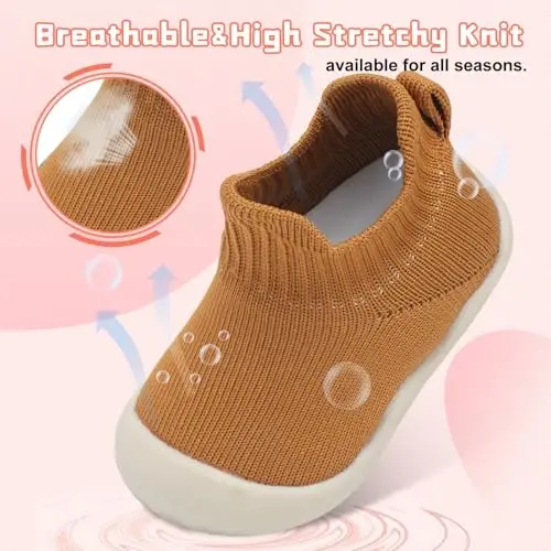 Centipede Demon Baby Shoes Baby Boys Girls Sock Shoes Breathable Infants Toddlers Slippers Indoor Outdoor Boots First Walking Shoe Slip On Sneakers Non Slip with Soft Rubber Soles - 4