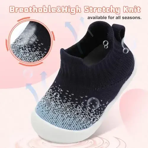 Centipede Demon Baby Shoes Baby Boys Girls Sock Shoes Breathable Infants Toddlers Slippers Indoor Outdoor Boots First Walking Shoe Slip On Sneakers Non Slip with Soft Rubber Soles - 4