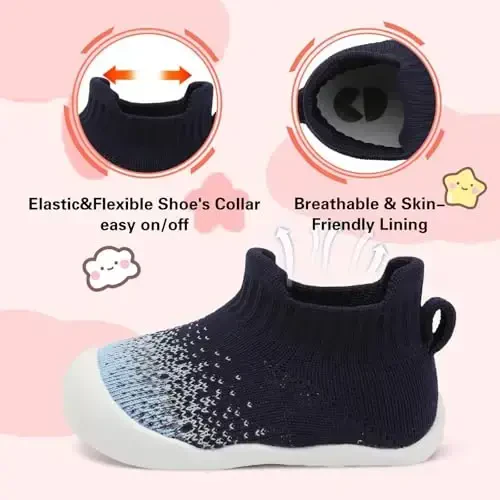 Centipede Demon Baby Shoes Baby Boys Girls Sock Shoes Breathable Infants Toddlers Slippers Indoor Outdoor Boots First Walking Shoe Slip On Sneakers Non Slip with Soft Rubber Soles - 5