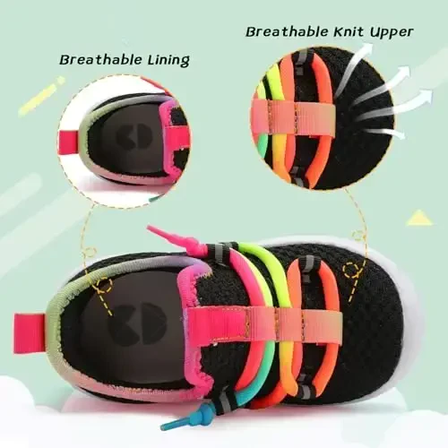 Centipede Demon Toddler Shoes Boys Girls Barefoot Shoes Kids Breathable Walking Running Shoe Slip on Sneakers Lightweight Outdoor Athletic Tennis Shoe - 4