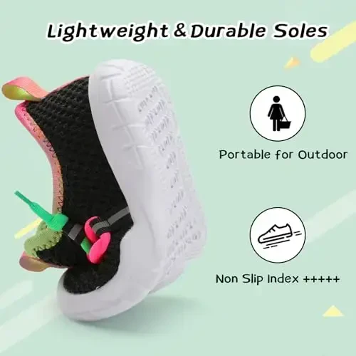 Centipede Demon Toddler Shoes Boys Girls Barefoot Shoes Kids Breathable Walking Running Shoe Slip on Sneakers Lightweight Outdoor Athletic Tennis Shoe - 5