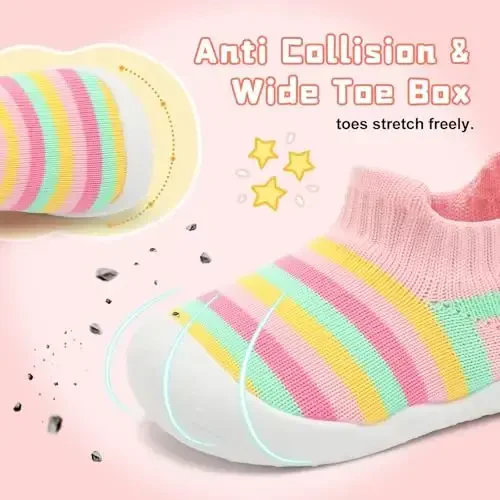 Centipede Demon Baby Shoes Baby Boys Girls Sock Shoes Breathable Infants Toddlers Slippers Indoor Outdoor Boots First Walking Shoe Slip On Sneakers Non Slip with Soft Rubber Soles - CENTIPEDE (1)