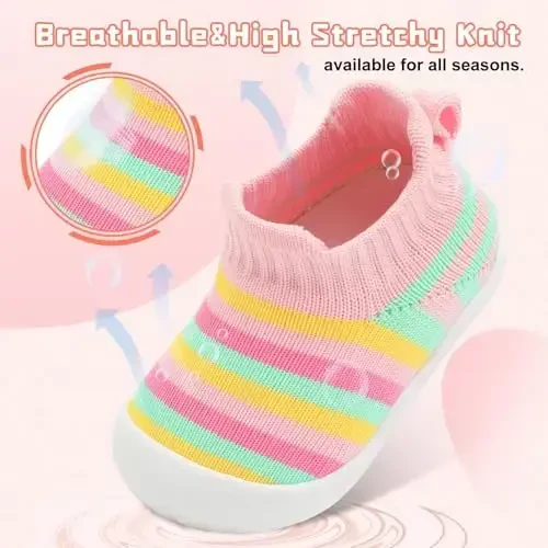 Centipede Demon Baby Shoes Baby Boys Girls Sock Shoes Breathable Infants Toddlers Slippers Indoor Outdoor Boots First Walking Shoe Slip On Sneakers Non Slip with Soft Rubber Soles - 4
