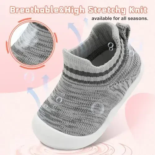 Centipede Demon Baby Shoes Baby Boys Girls Sock Shoes Breathable Infants Toddlers Slippers Indoor Outdoor Boots First Walking Shoe Slip On Sneakers Non Slip with Soft Rubber Soles - 4