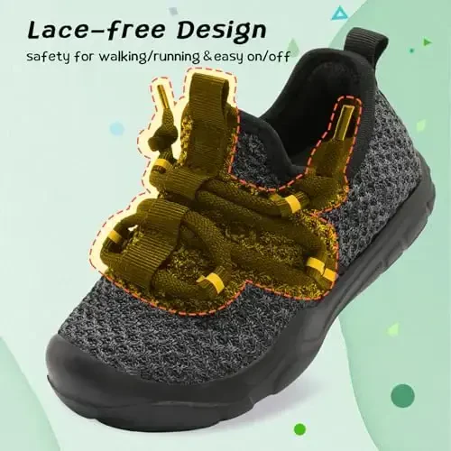 Centipede Demon Toddler Shoes Boys Girls Barefoot Shoes Kids Breathable Walking Running Shoe Slip on Sneakers Lightweight Outdoor Athletic Tennis Shoe - 2