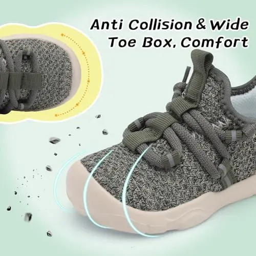 Centipede Demon Toddler Shoes Boys Girls Barefoot Shoes Kids Breathable Walking Running Shoe Slip on Sneakers Lightweight Outdoor Athletic Tennis Shoe - 3