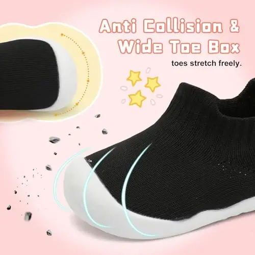 Centipede Demon Baby Shoes Baby Boys Girls Sock Shoes Breathable Infants Toddlers Slippers Indoor Outdoor Boots First Walking Shoe Slip On Sneakers Non Slip with Soft Rubber Soles - 2
