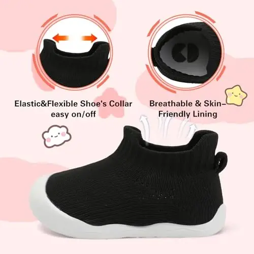 Centipede Demon Baby Shoes Baby Boys Girls Sock Shoes Breathable Infants Toddlers Slippers Indoor Outdoor Boots First Walking Shoe Slip On Sneakers Non Slip with Soft Rubber Soles - 5