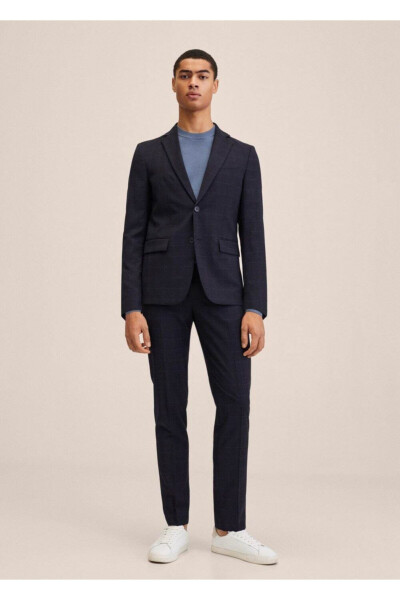 Kırkım Yünlü Dar Kesim Blazer Ceket - MANGO MAN (1)