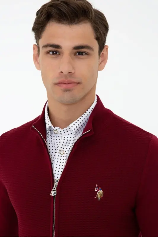 Kırmızı Erkek Hırka-Kırmızı - 2