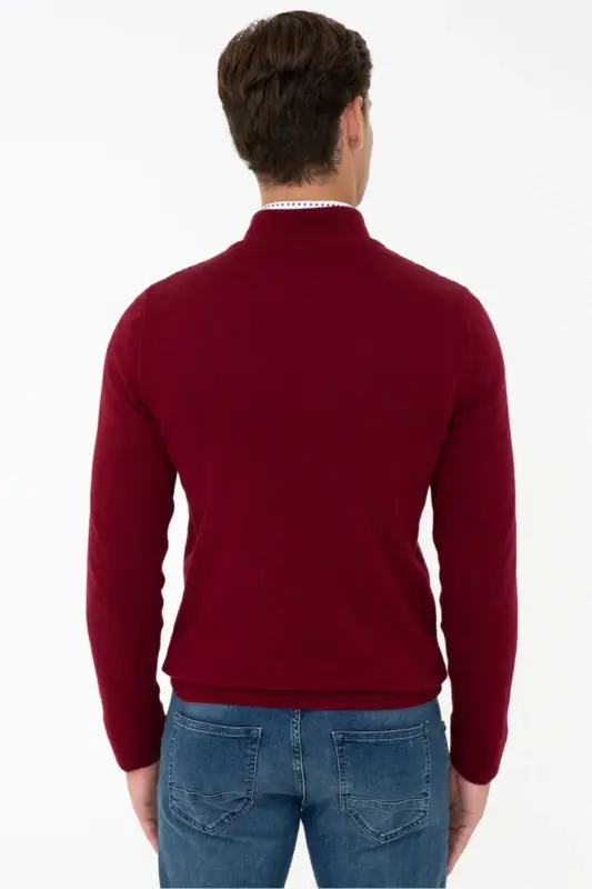 Kırmızı Erkek Hırka-Kırmızı - 3