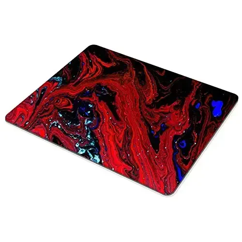 Red Magma Marble Mouse pad Customized Mousepad Non-Slip Rubber Base Mouse Pads for Computers Laptop Office Desk Accessories Mouse pad (Red Magma Marble) - 4