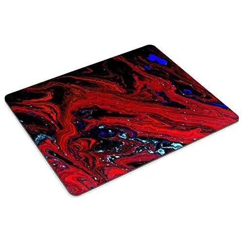 Red Magma Marble Mouse pad Customized Mousepad Non-Slip Rubber Base Mouse Pads for Computers Laptop Office Desk Accessories Mouse pad (Red Magma Marble) - 2