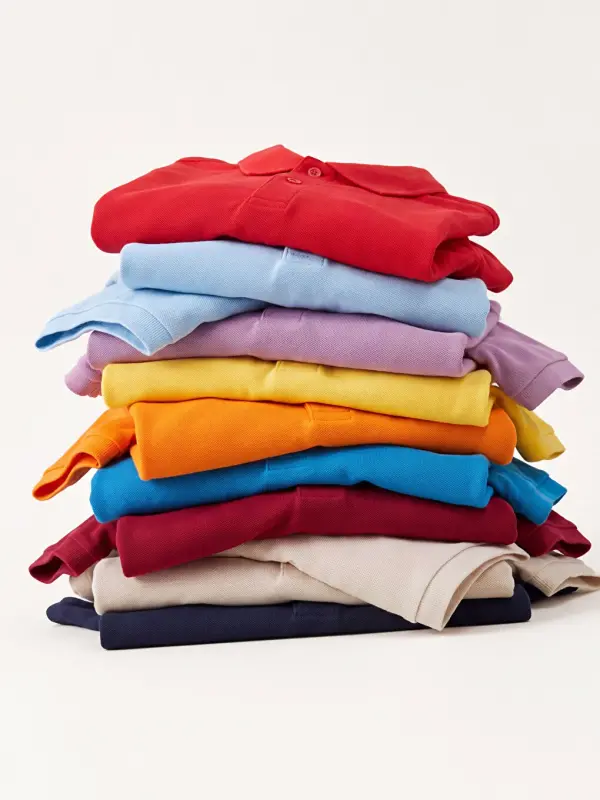 Kırmızı Polo Yaka Erkek Çocuk Pike Tişört-K - 3