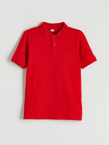 Kırmızı Polo Yaka Erkek Çocuk Tişört-Kırmızı - LC WAIKIKI (1)