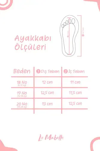 Kırmızı Pullu Fiyonklu Deri Kız Bebek Makosen-Kırmızı - LE MABELLE (1)