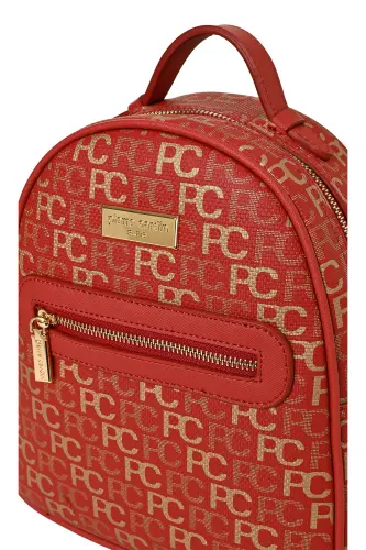 Kırmızı Tramlı Alfabe Kadın Sırt Cantası 05PO22Y1541-Kırmızı - PIERRE CARDIN (1)