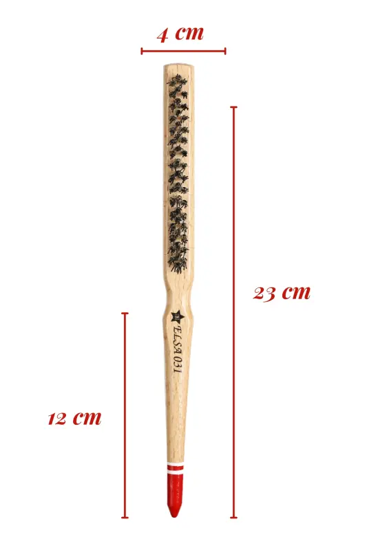 Professional 0.31T Kırmızı Uçlu Topuz Fırçası - Kırmızı uçlu - 5
