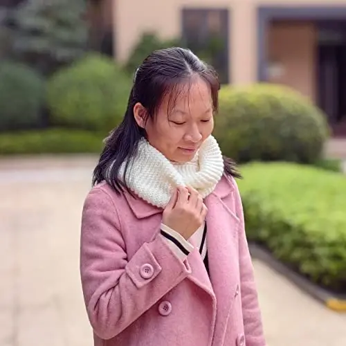 Warm Scarf for Winter Women & Men, Knit Wool Loop Infinity Scarves Thick & Chunky Neck Warmer For Cold Weather U-SY-WS7 - 3