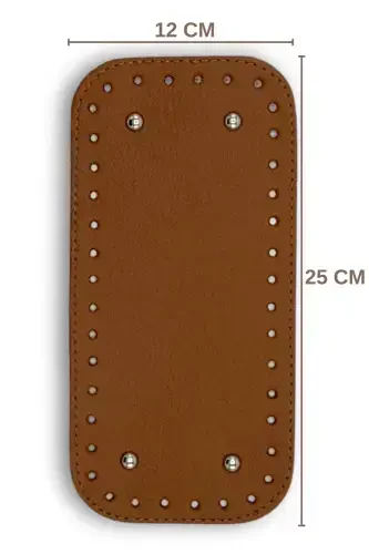 Kısa Çanta Tabanı Suni Deri 12cmx25cm Canta Aksesuarı Ve Çanta Aksesuar-Taba - 5